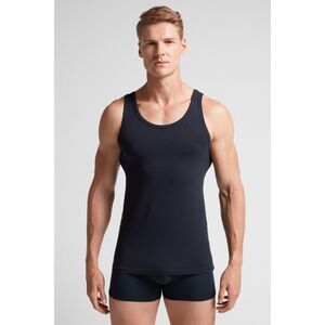 Intimissimi Men's Navy Blue Tank Top Medium Cotton
